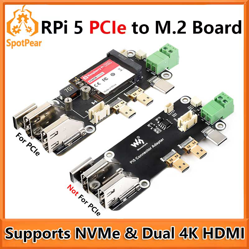 Raspberry Pi 5 PCIe to M.2 Mul - Pi Cooler recension och pris