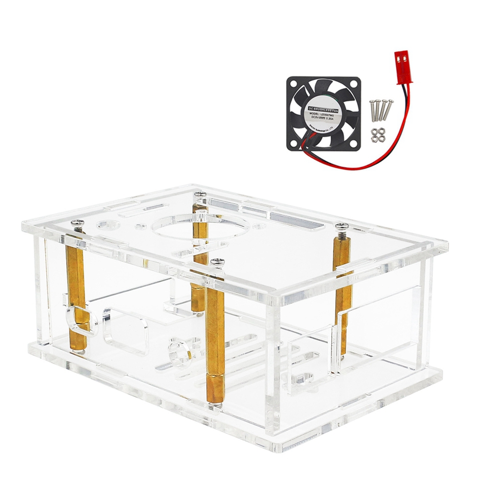 ABFN-Acrylic Case With Cooling - Pi 4 Case recension och pris