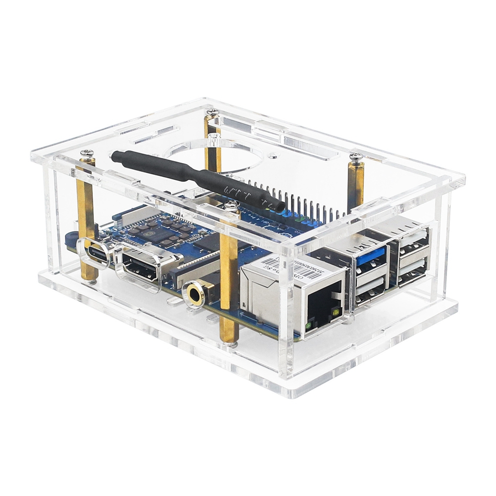 ABFN-Acrylic Case With Cooling - Pi 4 Case recension och pris