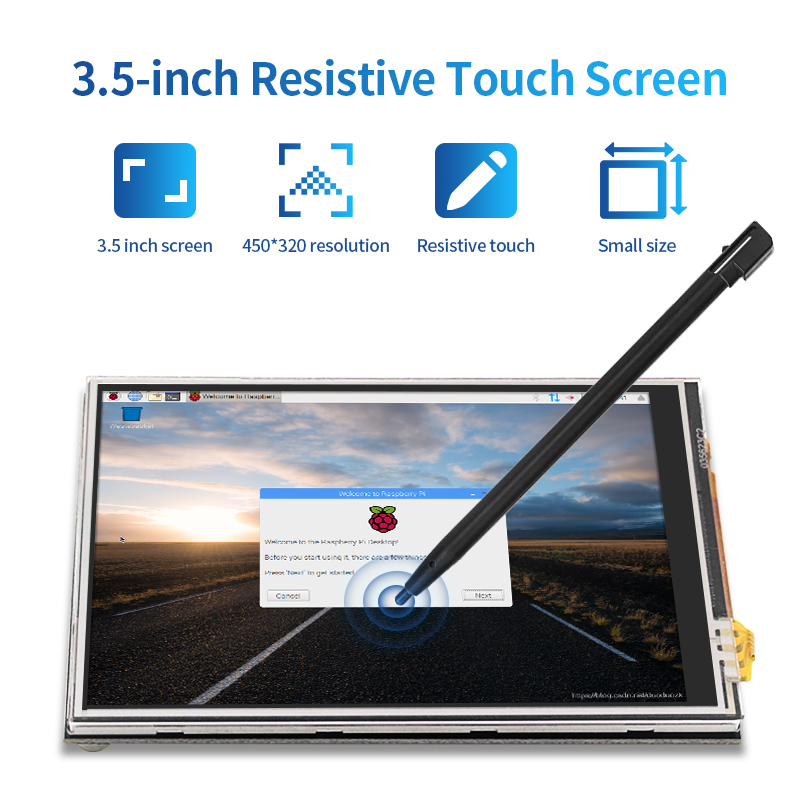 3.5 inch Raspberry Pi 4 Touch  - Pi Cooler recension och pris
