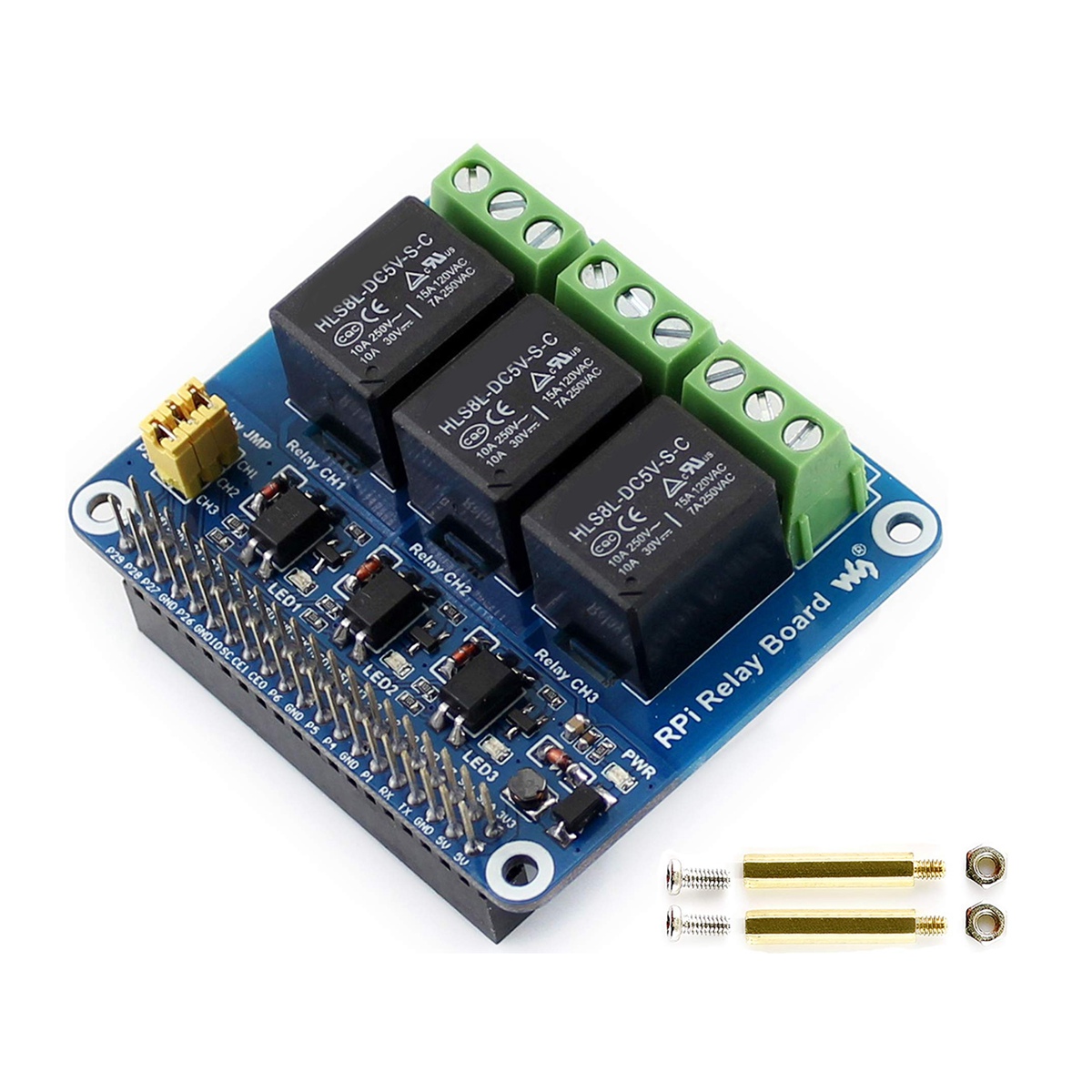 Waveshare 5V 3-Channel Relay M - Raspberry Pi Kit recension och pris