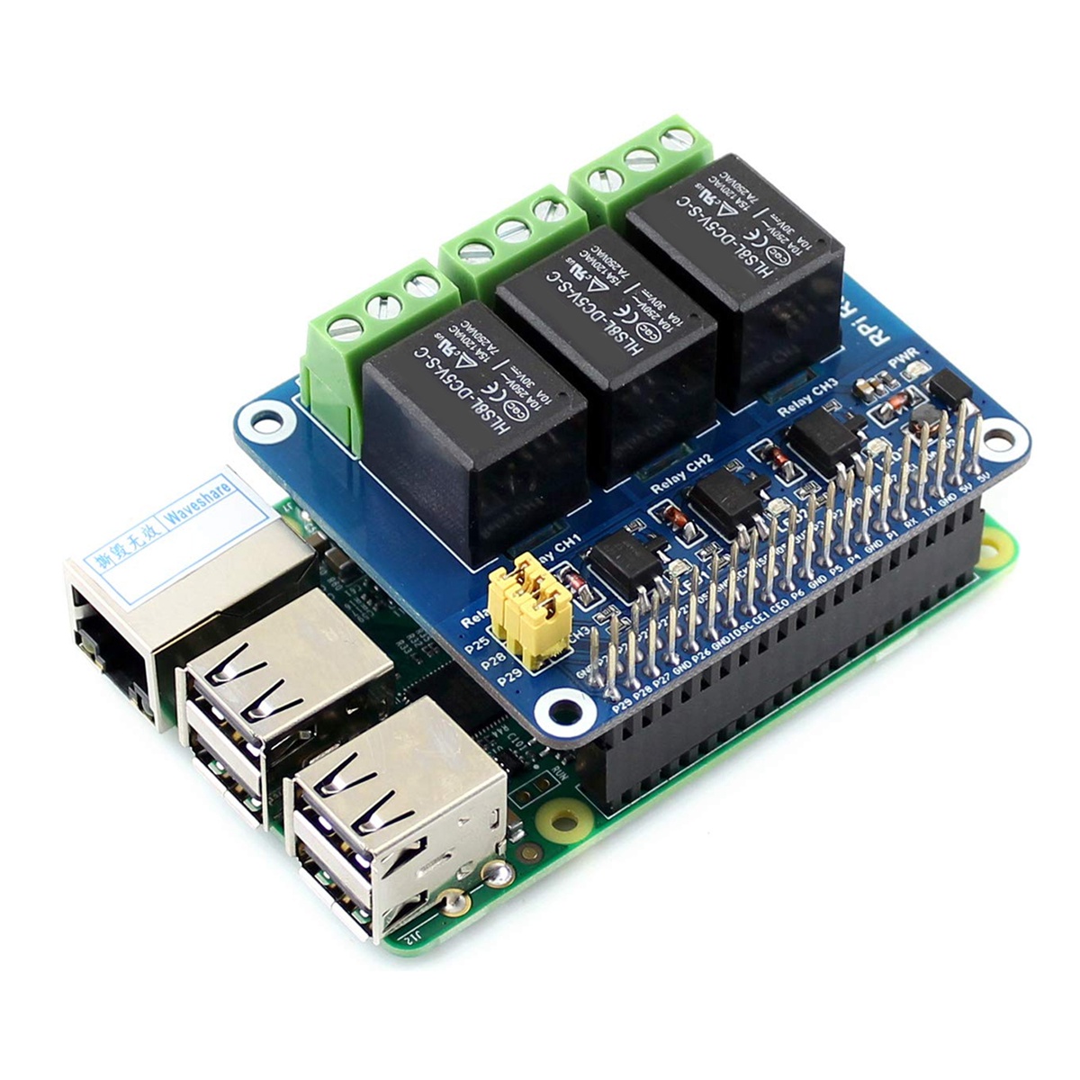 Waveshare 5V 3-Channel Relay M - Raspberry Pi Kit recension och pris