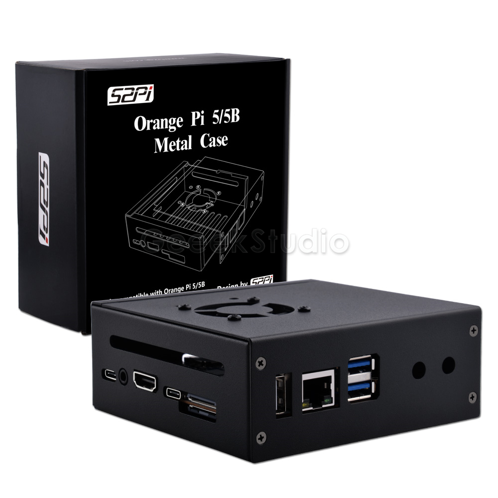 Orange Pi 5/5B Metal Protectiv - Pi 5 Case recension och pris