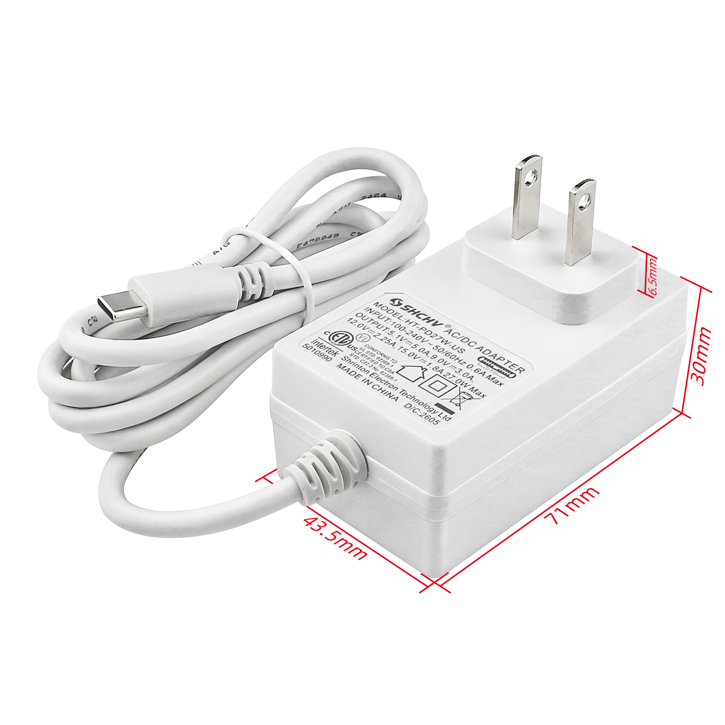 Raspberry Pi 5 5.1V 5A Power S - Pi Power Supply recension och pris