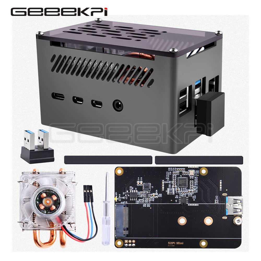 GeeekPi  Aluminum Brick Case B - Pi 4 Case recension och pris