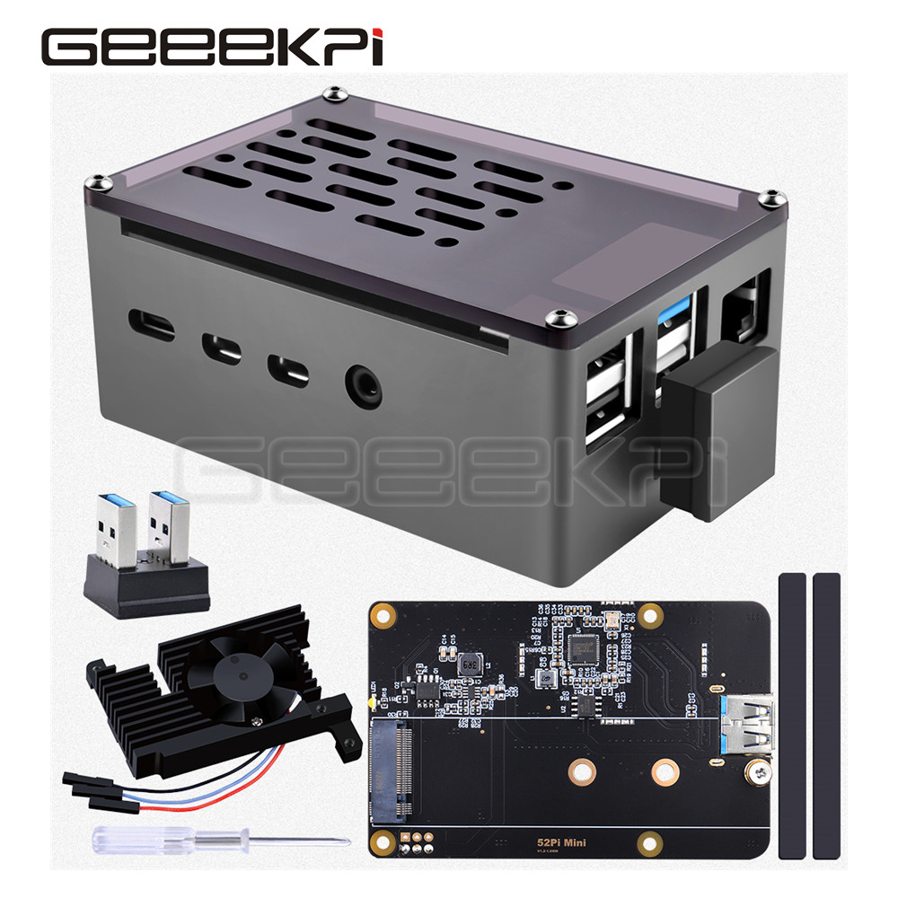 GeeekPi  Aluminum Brick Case B - Pi 4 Case recension och pris