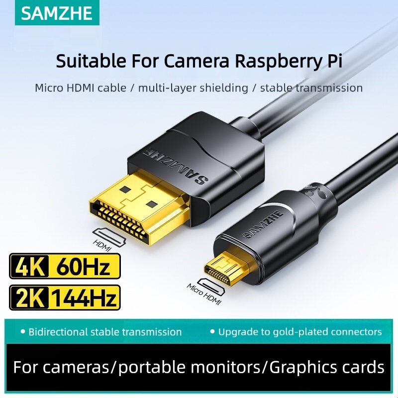 SAMZHE Micro HDMI-Compatible 4 - Pi Camera Cable recension och pris