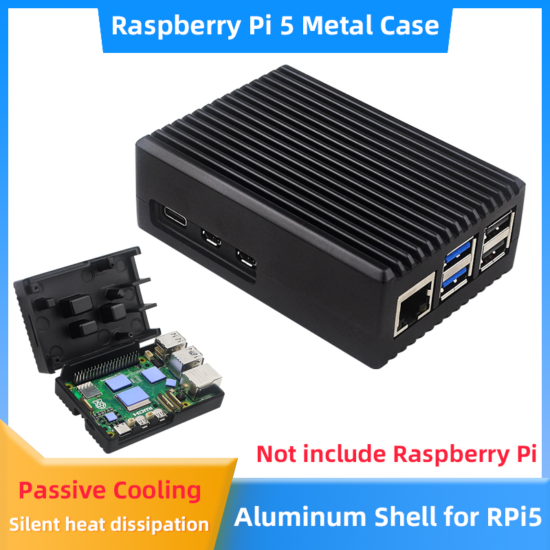 Raspberry Pi 5 Aluminum Case A - Pi Cooler recension och pris