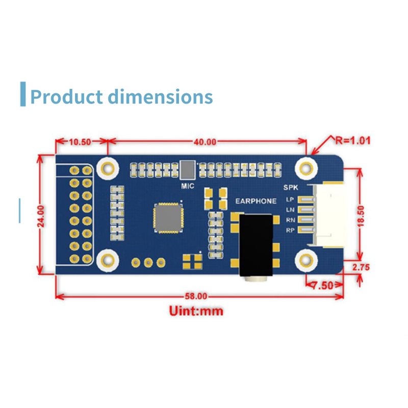 WM8960 For Raspberry Pi 5/7 In - Pi Display recension och pris